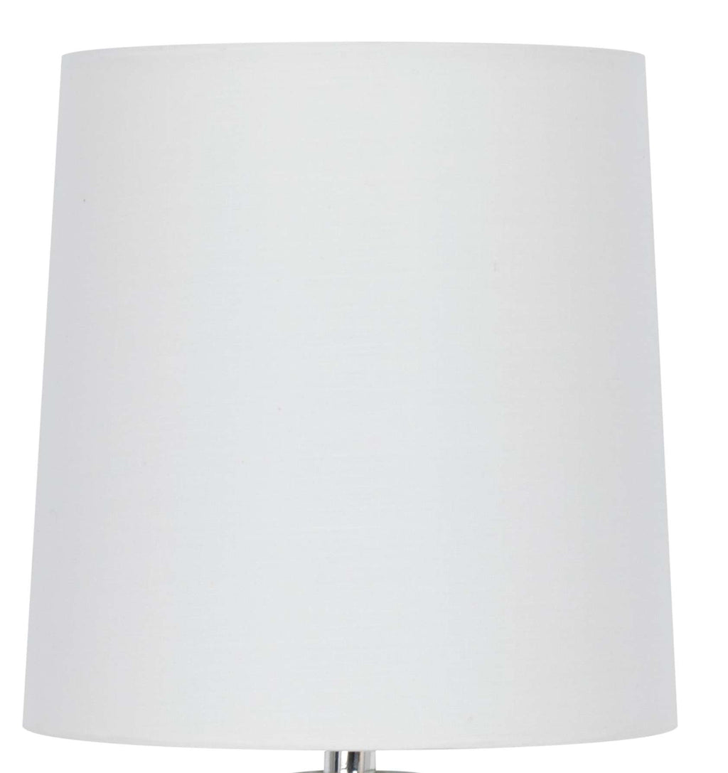 Velmora™ (4 pack) Mini Clear Glass Table Lamp with White Shade, 12.75 in