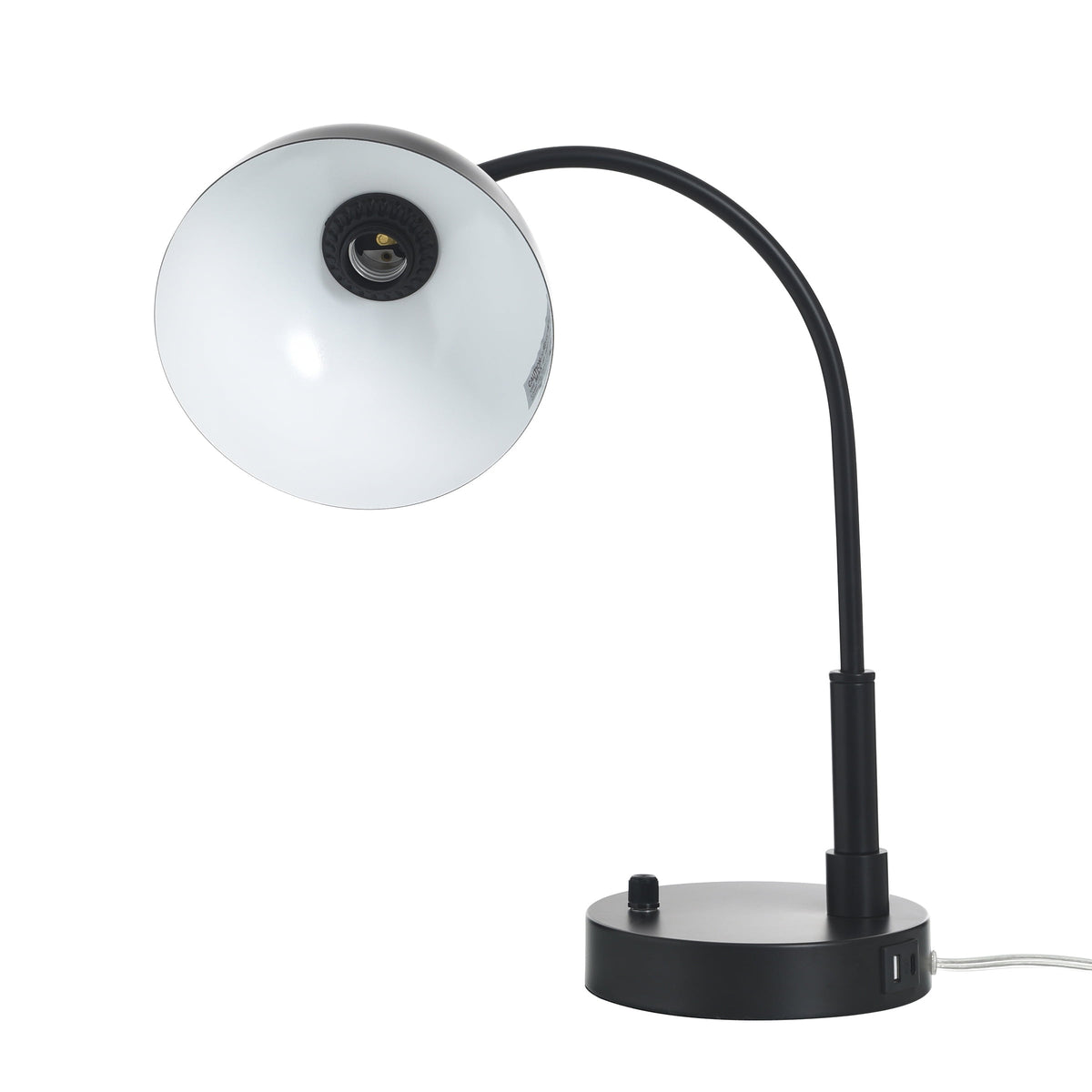 Velmora™ Black Finish Arch Dome Table Lamp