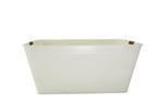 Velmora™ Beverage Tub, Vanilla White Rectangle, 21.96" L x 14.96" W x 10" H