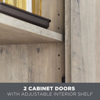 Velmora™ Over the Toilet Bathroom Storage Cabinet, Rustic Gray