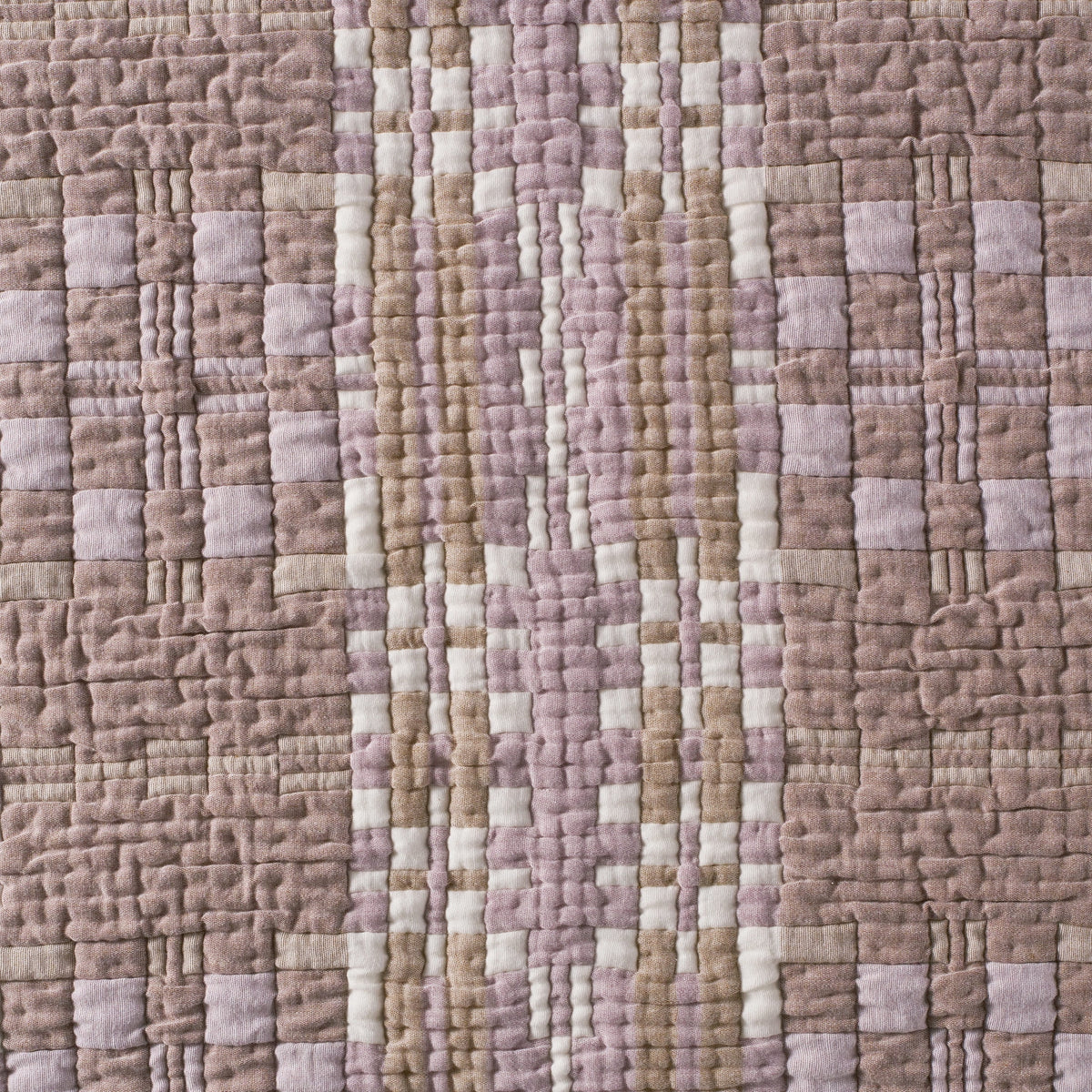 Velmora™ Ivory Modern Mosaic Cotton Matelasse Reversible Quilt, King