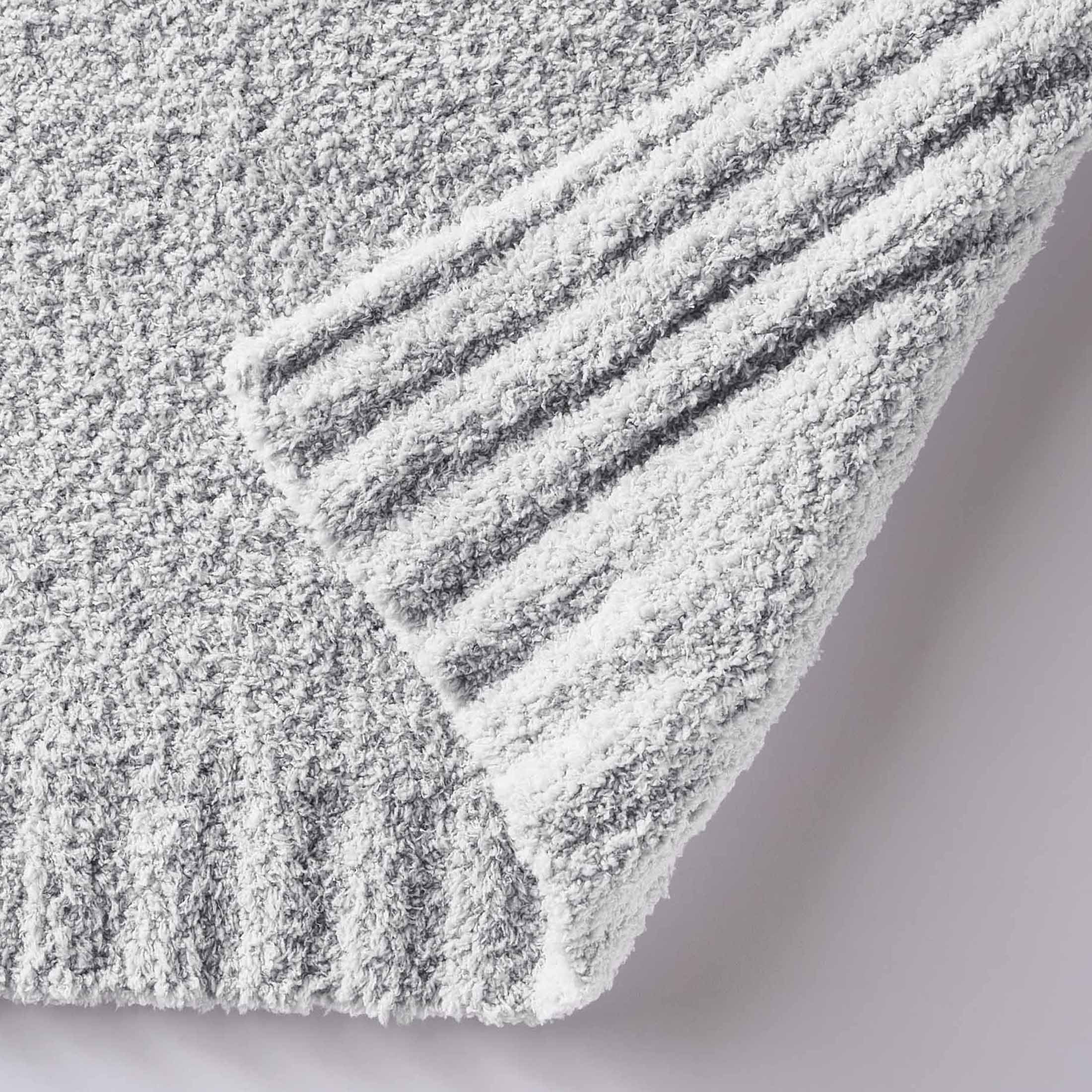 Velmora™ (2 pack) Cozy Knit Blanket, Light Grey, King