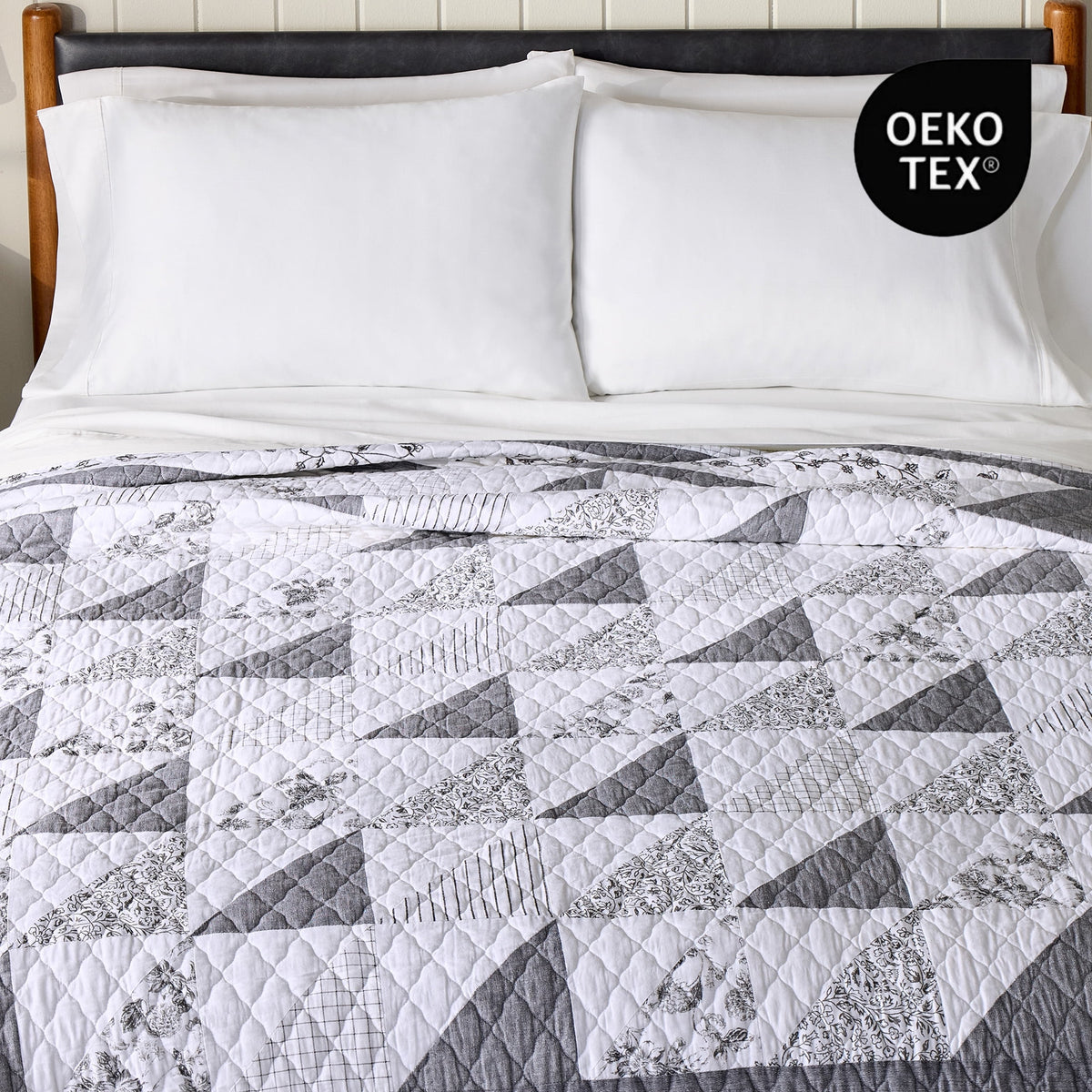 Velmora™ Heirloom Patchwork Quilt, Full/Queen Bedding