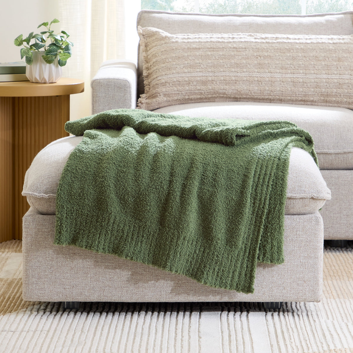 Velmora™ Cozy Knit Throw Blanket, Blue Silver, 50 x 72 in