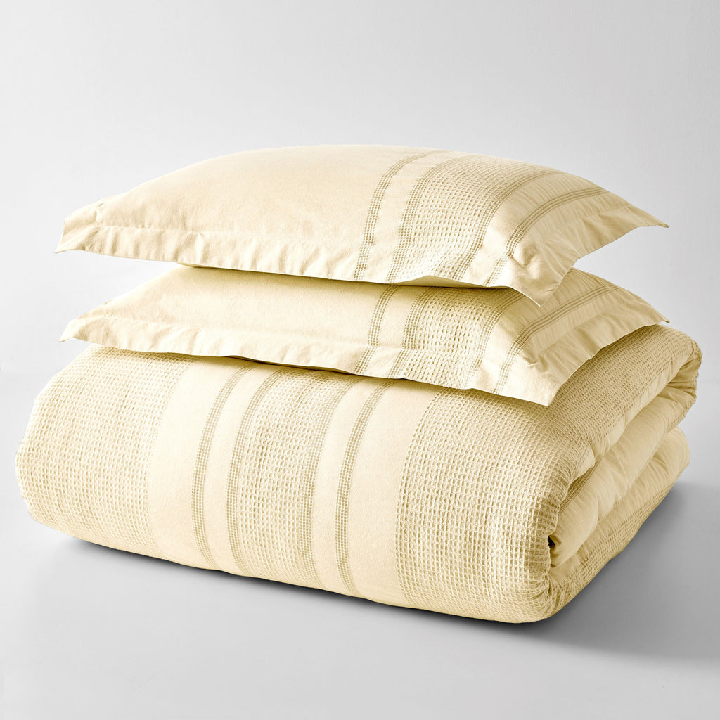 Velmora™ 3-Piece Cream Waffle Stripe Comforter Set, Full/Queen
