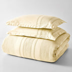 Velmora™ 3-Piece Cream Waffle Stripe Comforter Set, Full/Queen
