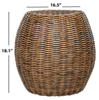 Velmora™ Remi Modern Rattan End Table, Brown/Multi