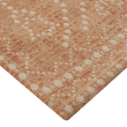 Velmora™ Rust Tapestry Dot Medallion Indoor Area Rug, 8 ft 9 in x 12 ft