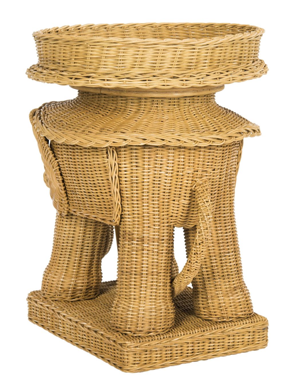 Velmora™ Balford Elephant Storage Accent Table with Tray Top, Natural