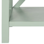 Velmora™ Candence Nautical Cross Back End Table, Dusty Green