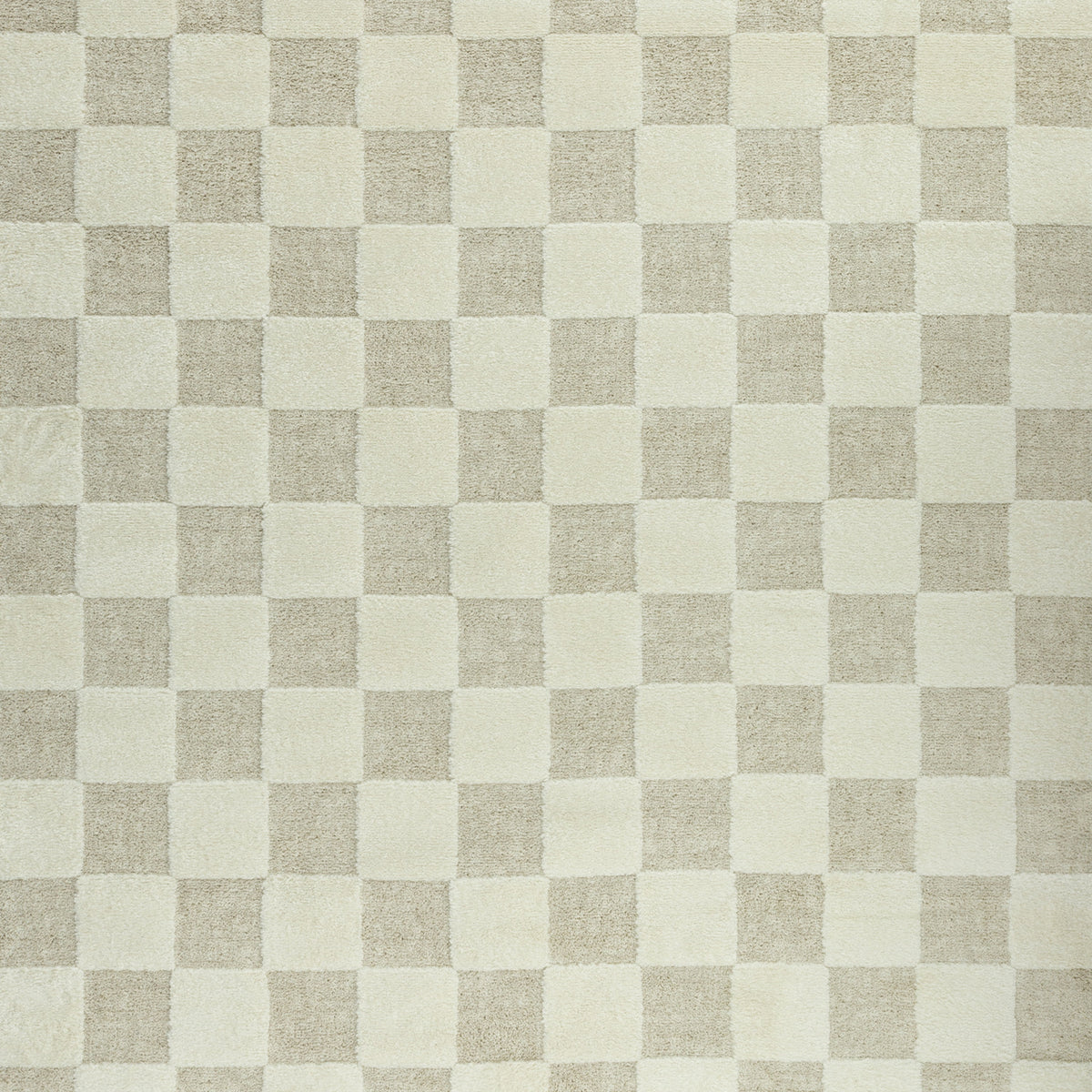 Velmora™ Indoor Area Rug, Transitional Check Ivory Tan, 5 ft 3 in x 7 ft