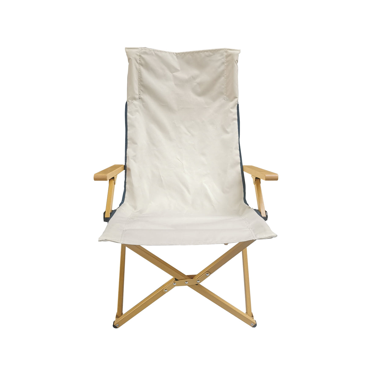 Velmora™ Hard Arm Resort Fabric Chair with Carry Bag, Tan, 2 Pack