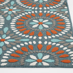 Velmora™ 5 ft x 7 ft Polypropylene Outdoor Area Rug, Multi Medallion