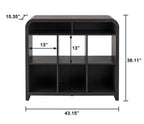 Velmora™ Juliet 6 Cube Storage Organizer, Rich Black