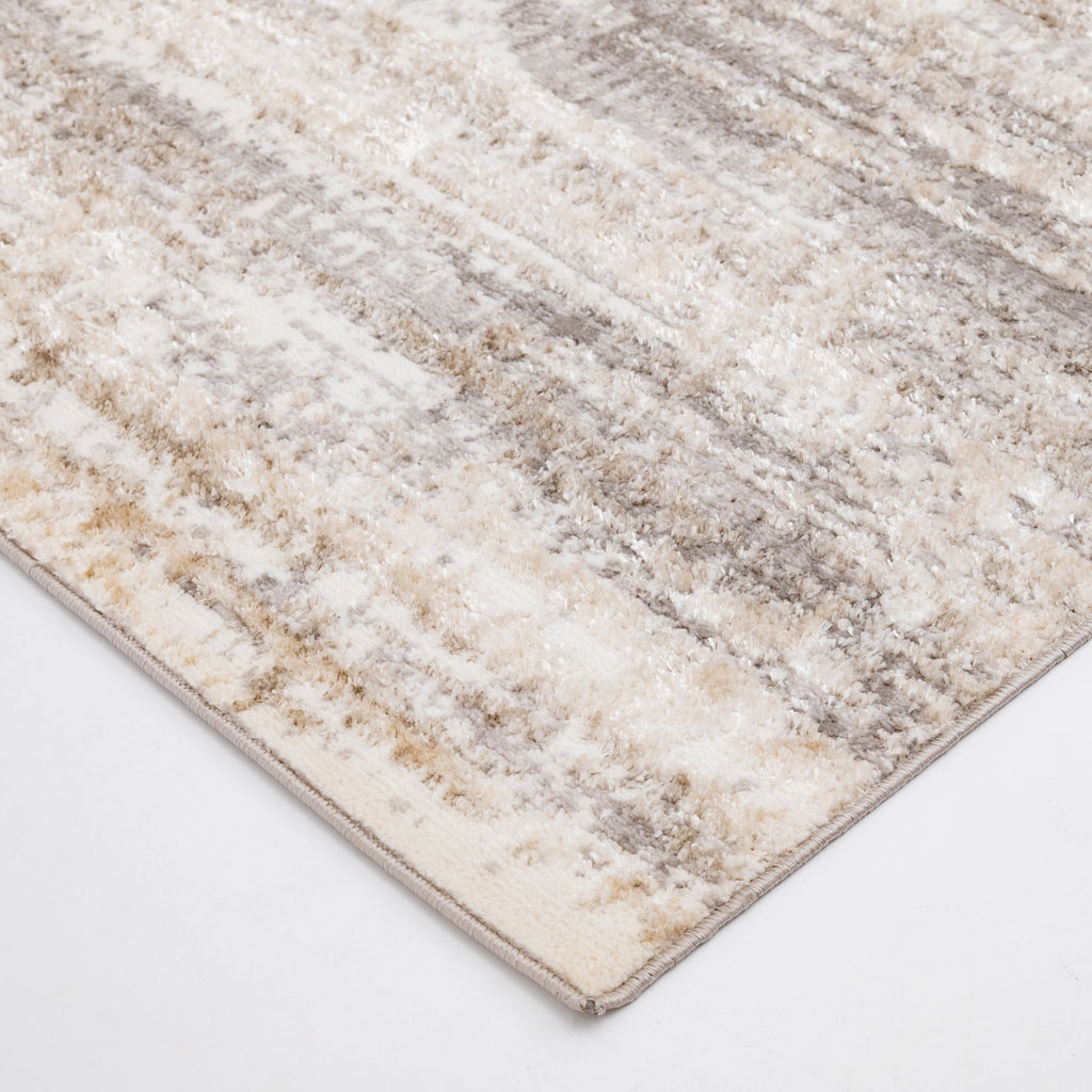 Velmora™ 5 ft x 7 ft Neutral Shiny Abstract Indoor Area Rug