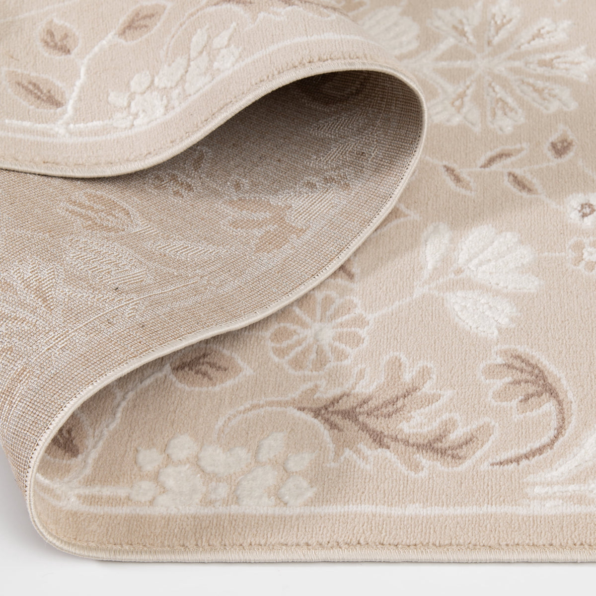 Velmora™ Neutral Sculpted Floral Indoor Area Rug, 5 ft x 7 ft