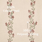 Velmora™ Heritage Floral Quilt, Terracotta Vines, Full/Queen