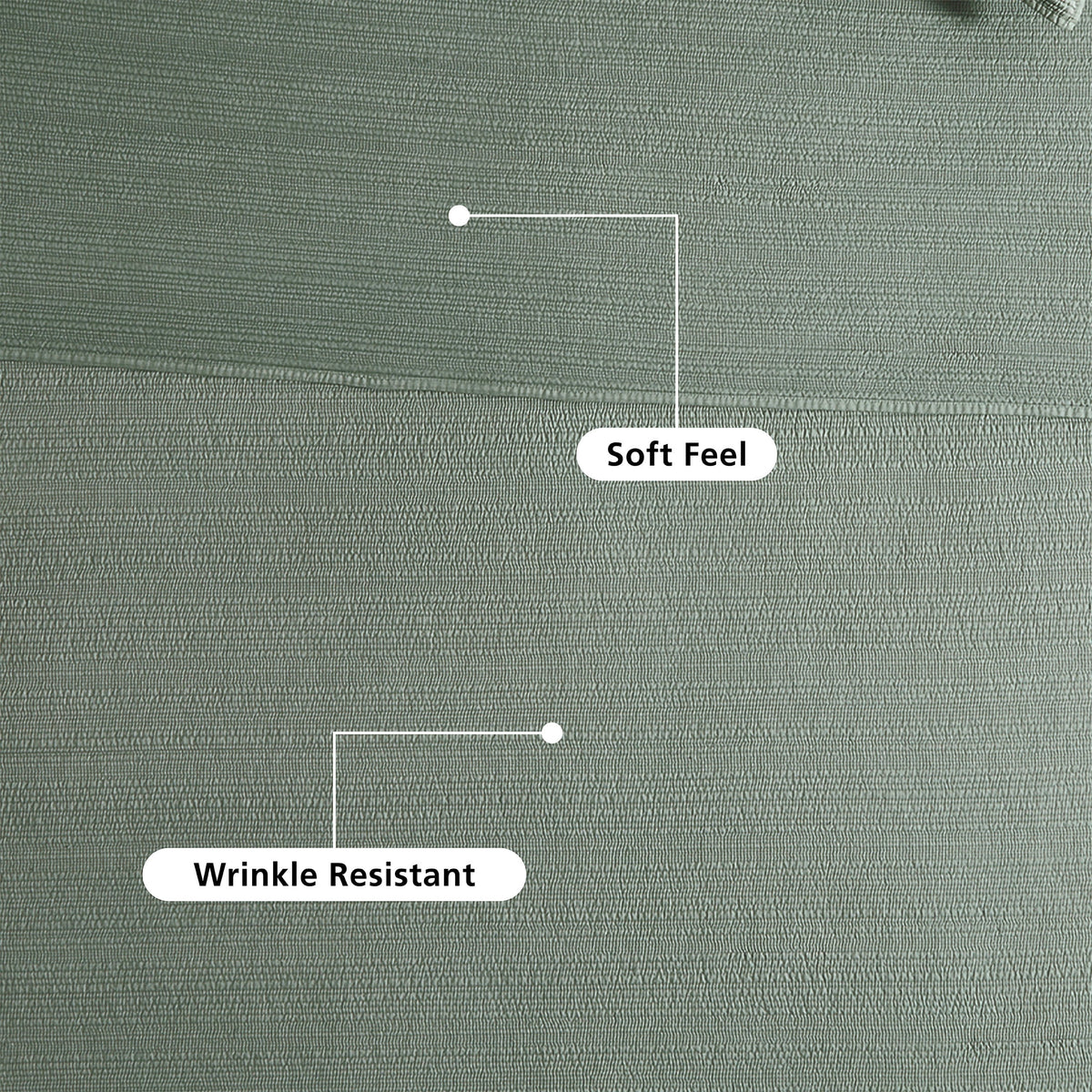 Velmora™ Garment Washed Stripe Quilt, King, Green, Soft Microfiber Bedding