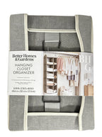 Velmora™ (2 pack) 5-Tier Hanging Closet Storage Organizer Dividers for Shoes and Clothes, 10-Compartments, Polyester & Cotton