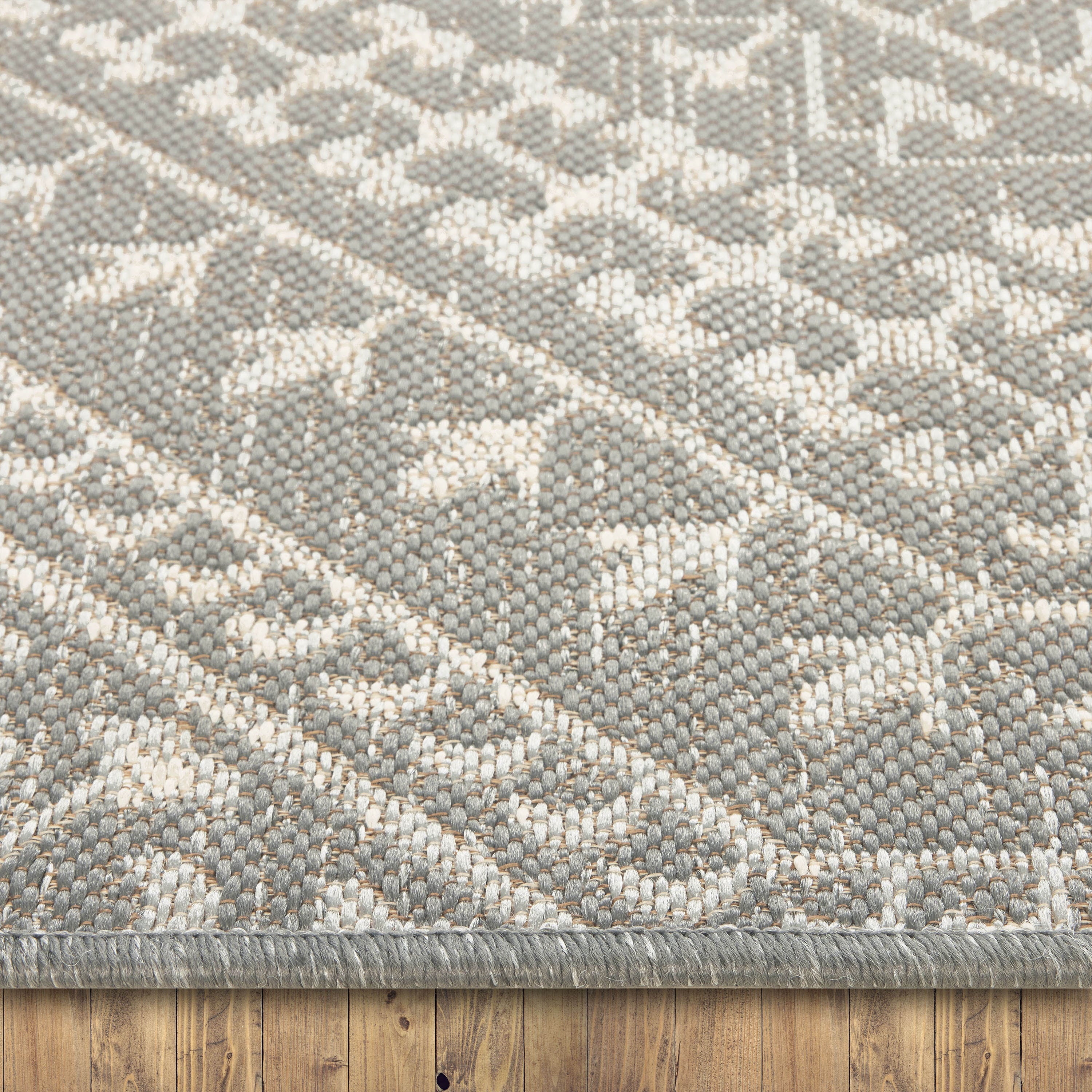 Velmora™ (2 pack) 7 x 10 Gray Medallion Outdoor Rug