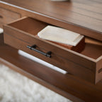 Velmora™ Filbert Solid 2 Drawer Coffee Table, Brown