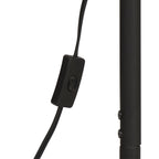 Velmora™ 65" Modern Adjustable Head Matte Black Floor Lamp with Black Conical