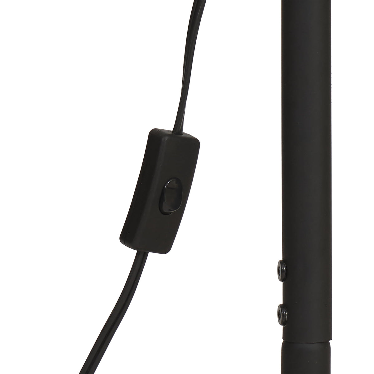 Velmora™ 65" Modern Adjustable Head Matte Black Floor Lamp with Black Conical