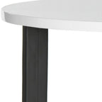 Velmora™ Leonard Mid-Century Modern Wood End Table White / Black