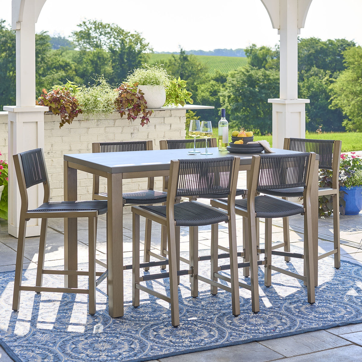 Velmora™ Tarren 5-Piece High Dining Set, Black