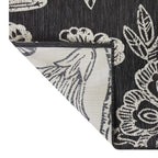 Velmora™ 7' x 10' Black & White Floral Outdoor Rug