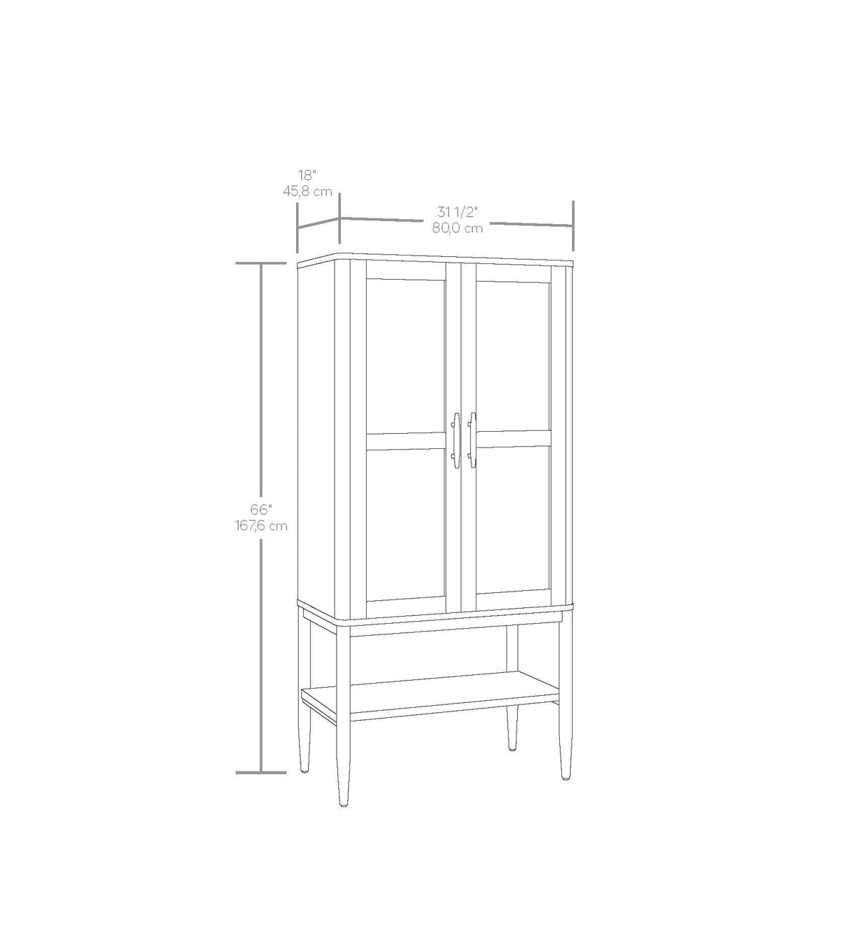 Velmora™ Springwood Caning Storage Accent Cabinet, Light Honey Finish