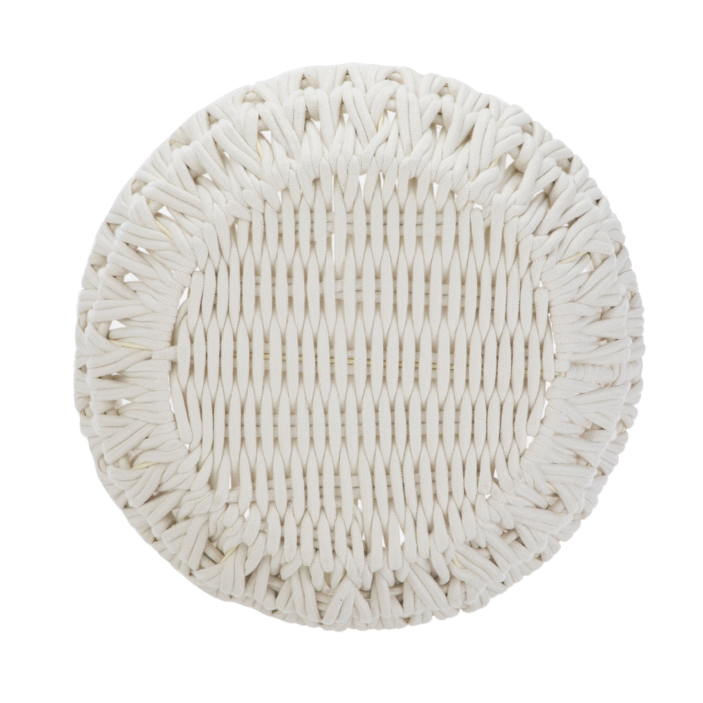 Velmora™ Extra Large White Woven Rope Decorative Storage Basket, 19 in x 15 in