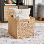 Velmora™ Fabric Cube Storage Bins, Natural, 2 Pack