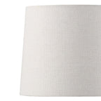Velmora™ 18 in Clear Glass Table Lamp with Brass Metal Base and Beige Shade