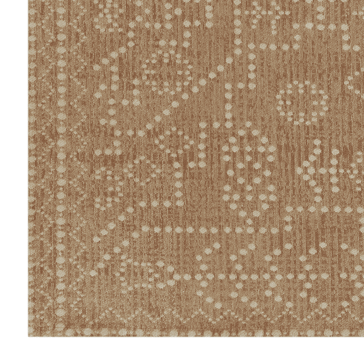 Velmora™ Rust Tapestry Dot Medallion Indoor Area Rug, 8 ft 9 in x 12 ft