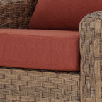 Velmora™ River Oaks Outdoor Swivel Gliders with Patio Covers, Set of 2, Red