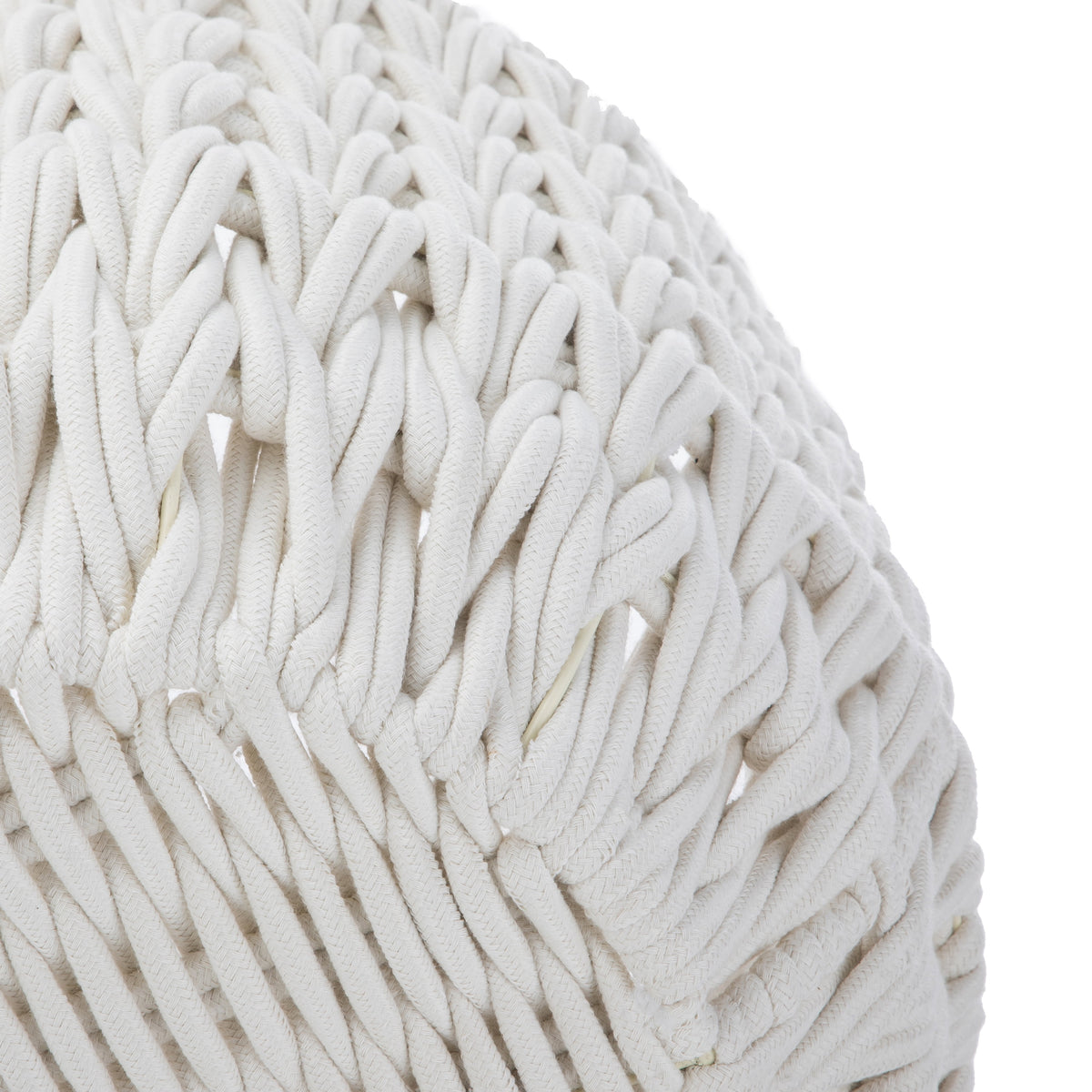 Velmora™ Extra Large White Woven Rope Decorative Storage Basket, 19 in x 15 in