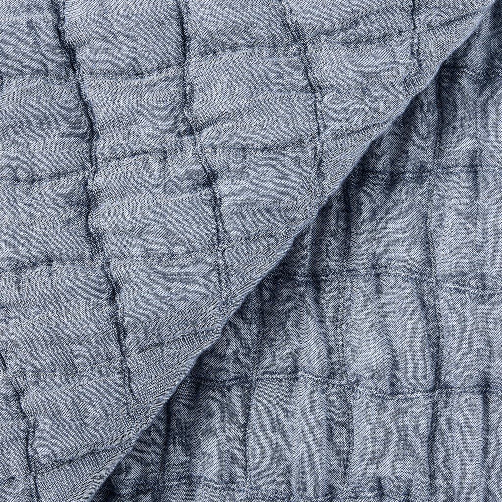 Velmora™ Check Matelasse Quilt, Washed Indigo, Full/Queen
