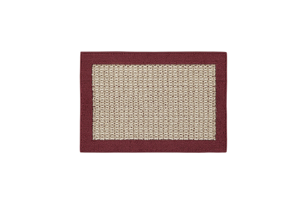 Velmora™ Faux Sisal Red Border Indoor Area Rug Set, 3 Piece