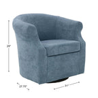 Velmora™ Nikole Swivel Accent Chair, Chloe Sky