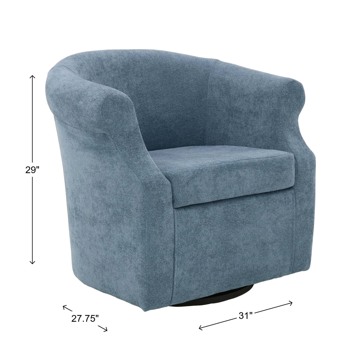 Velmora™ Nikole Swivel Accent Chair, Chloe Sky