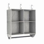 Velmora™ (2 pack) 4-Shelf Gray Hanging Closet Organizer with Rack