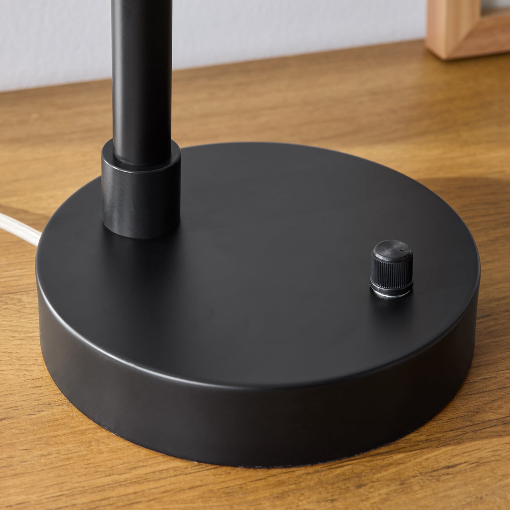 Velmora™ Black Finish Arch Dome Table Lamp