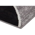 Velmora™ Block Polypropylene Rug, 4'11" x 7', Black