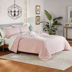 Velmora™ Full/Queen Comforter Set, All-Season, 3-Piece, Pink