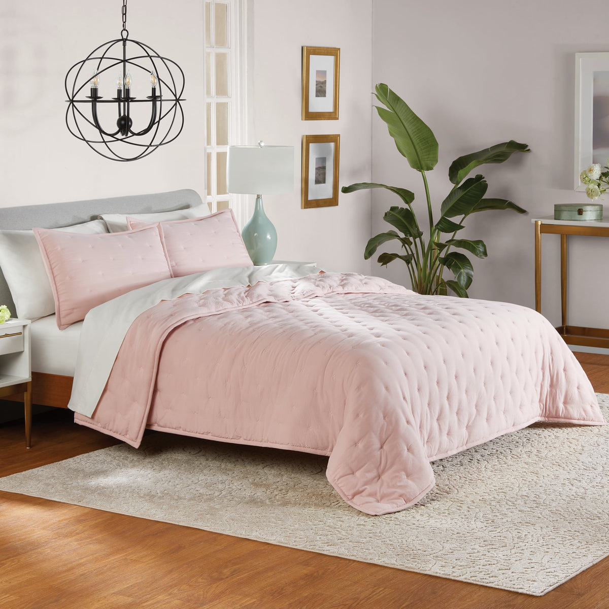 Velmora™ Full/Queen Comforter Set, All-Season, 3-Piece, Pink