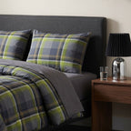Velmora™ Western Plaid 3-Piece Green Comforter Set, Full/Queen