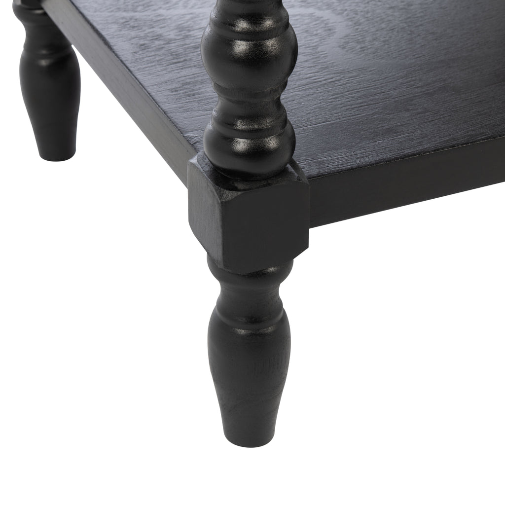 Velmora™ Athena Solid 1 Drawer Accent Table, Black