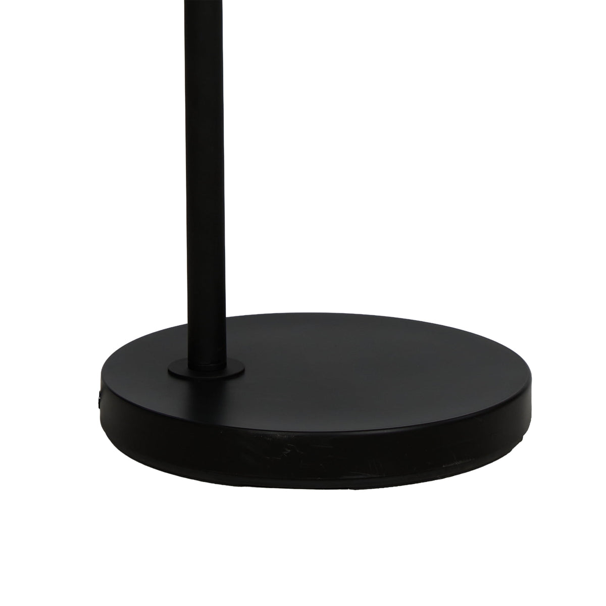 Velmora™ 62 in Black Metal Angled Downbridge Floor Lamp with White Linen Shade