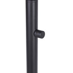 Velmora™ 60 in Boho Black Angled Floor Lamp with Rattan Shade